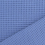 Tissu nid d'abeille gaufré, bleu denim