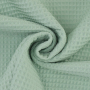 Tissu nid d'abeille gaufré, menthe