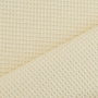 Tissu nid d'abeille gaufré, blanc nature