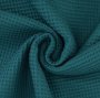 Tissu nid d'abeille gaufré, bleu pétrole