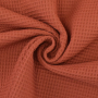 Tissu nid d'abeille gaufré, terracotta