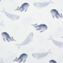 Tissu nid d'abeille Baleine, blanc cassé
