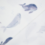 Tissu nid d'abeille Baleine, blanc cassé