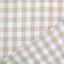 Baumwoll Zefir Karo 17 mm, beige