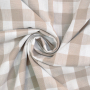 Baumwoll Zefir Karo 17 mm, beige
