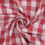 Baumwoll Zefir Karo 17 mm, rot