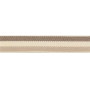 Baumwoll Zierband Streifen 15 mm, beige- braun