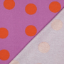 Tissu flanelle coton à pois Big Dots, lavande