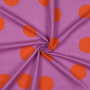 Tissu flanelle coton à pois Big Dots, lavande