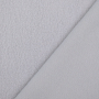 Tissu polaire de coton uni, gris argent
