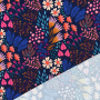 Katoenjersey Albstoffe Hamburger Liebe Bliss Flower Field, marineblauw