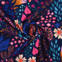 Katoenjersey Albstoffe Hamburger Liebe Bliss Flower Field, marineblauw