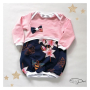 Katoenjersey Albstoffe Hamburger Liebe Glow Lily, marineblauw