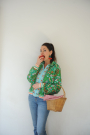 Katoenjersey Albstoffe Hamburger Liebe Picknick In the Park, groen