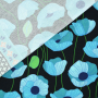 Katoenjersey Albstoffe Hamburger Liebe Wonderland Poppies, zwart