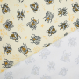 Tissu jersey coton bio Albstoffe Hamburger Liebe Beetles & Bugs Tickle, blanc vanille