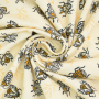 Tissu jersey coton bio Albstoffe Hamburger Liebe Beetles & Bugs Tickle, blanc vanille