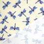 Baumwolljersey Albstoffe Hamburger Liebe Beetles & Bugs Dragonfly, vanille