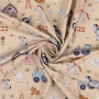 Baumwolljersey Animal Farm, beige