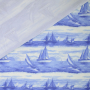 Jersey en coton on the sea, bleu