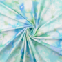 Tissu jersey de coton batik, bleu