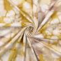 Tissu jersey de coton batik, ocre