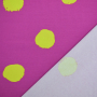 Tissu jersey de coton à pois Big Dots, rouge magenta