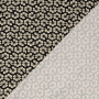 Tissu jersey de coton Fleurs, noir