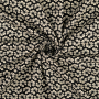 Tissu jersey de coton Fleurs, noir