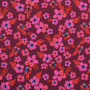 Katoenjersey flowers love, wijnrood