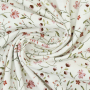 Katoenjersey bloemenranken, gebroken wit