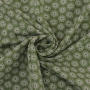 Katoenjersey bloemenparasol, olijfgroen