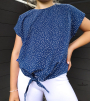 Katoenjersey confetti, blauw