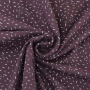 Katoenjersey confetti, donkermauve