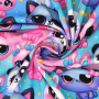 Katoenjersey Cute Animals, roze