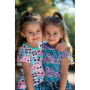 Katoenjersey Cute Animals, roze
