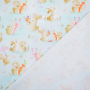 Tissu jersey de coton Lapins Cute Bunnies, menthe clair