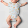 Tissu jersey de coton Lapins Cute Bunnies, menthe clair