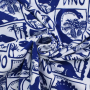 Katoenjersey Dino Scenic, donkerblauw