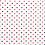 Katoenjersey Dots, wit-rood-marine