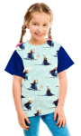 Katoenjersey sneeuwkoningin Elsa, turquoise