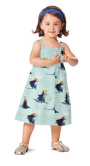 Katoenjersey sneeuwkoningin Elsa, turquoise