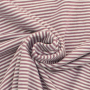 Tissu jersey de coton à rayures Emma, vieux lilas