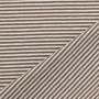 Tissu jersey de coton à rayures Emma, marron