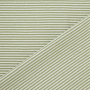 Tissu jersey de coton à rayures Emma, vert olive clair