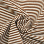 Tissu jersey de coton à rayures Emma, terracotta