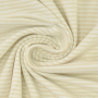Tissu jersey de coton à rayures Emma, blanc cassé
