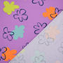 Tissu jersey de coton Fleurs Flower Art, baie clair