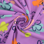 Tissu jersey de coton Fleurs Flower Art, baie clair