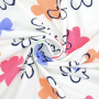 Katoenjersey Flower Art, gebroken wit